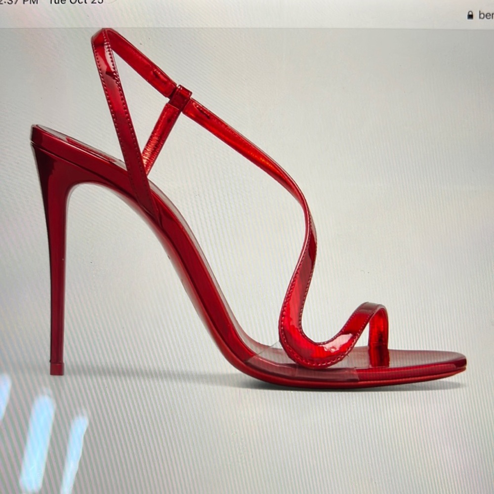 Christian Louboutin Rosalie Red Stiletto Sandals 36.5